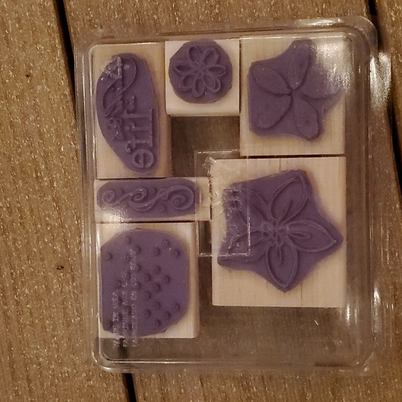 Various Stampin' Up! Rubber stamps (artsy floral & generic patterned background) - Picture 9 of 10